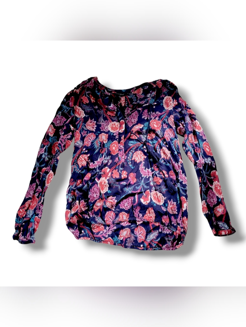Lucky Brand | Bundle of 5 | Assorted Multicolor Boho Peasant Tops (SIZE S) - Picture 8 of 13